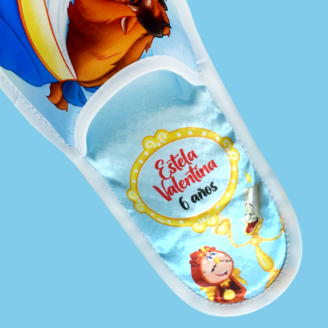 Pantufla infantil La bella y la Bestia 2