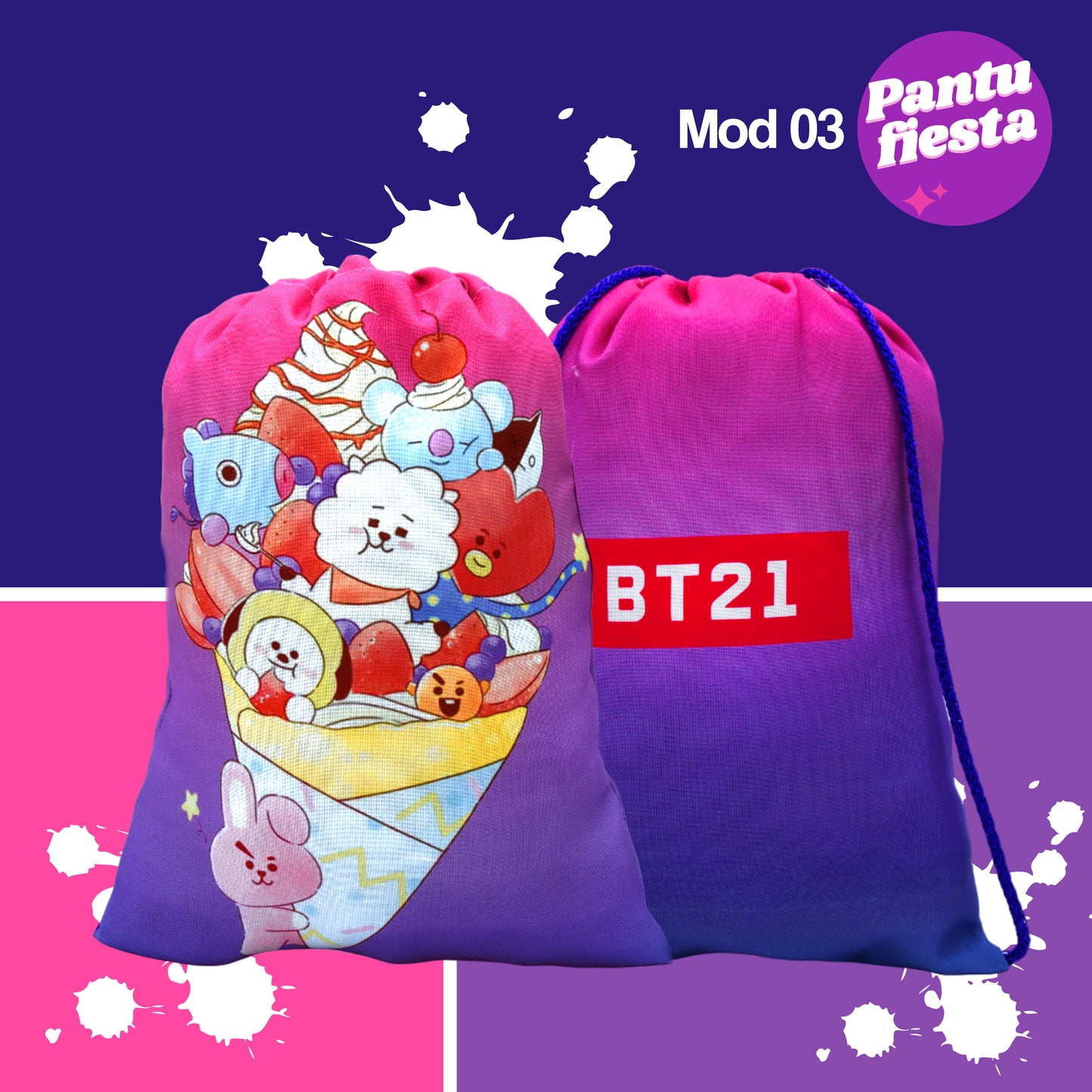 Bolo Dulcero Morralito BT21
