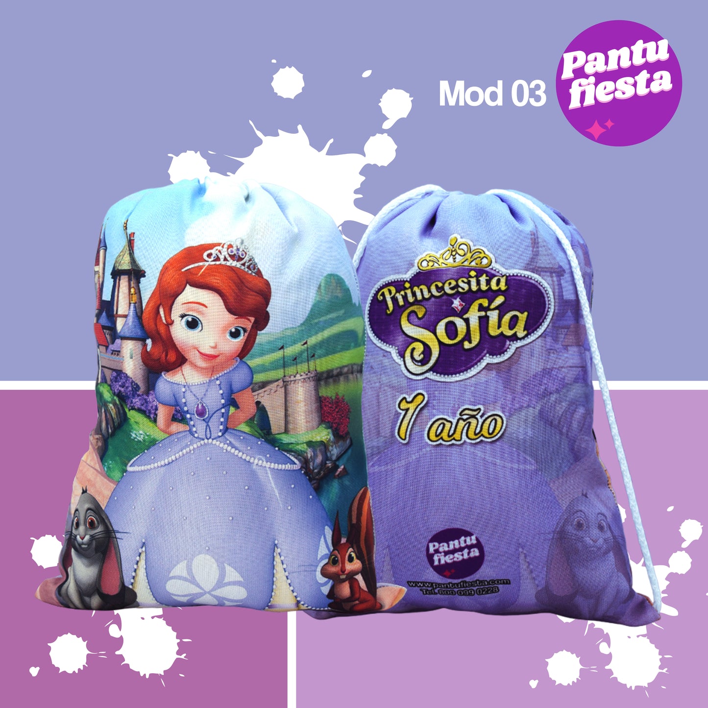 Bolo Dulcero Morralito Princesita Sofía