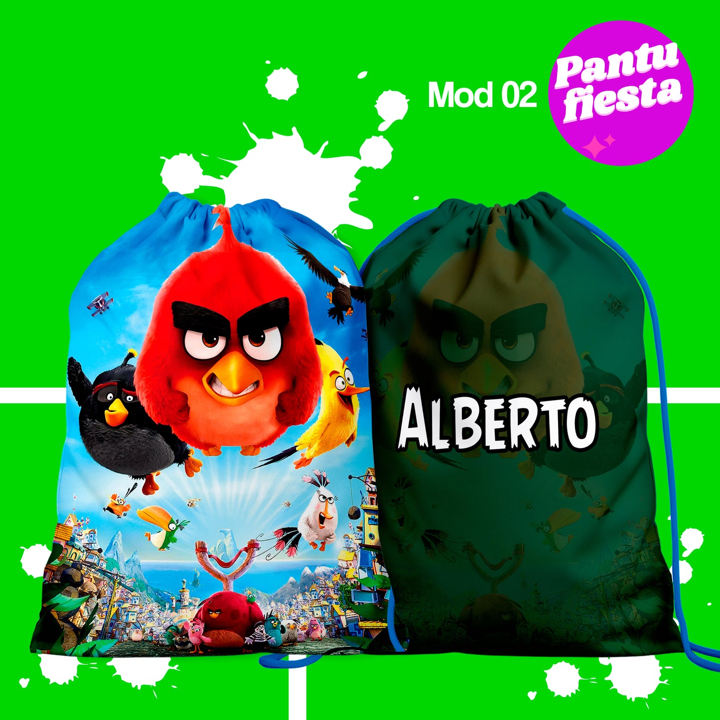 Bolo Dulcero Morralito Angry Birds