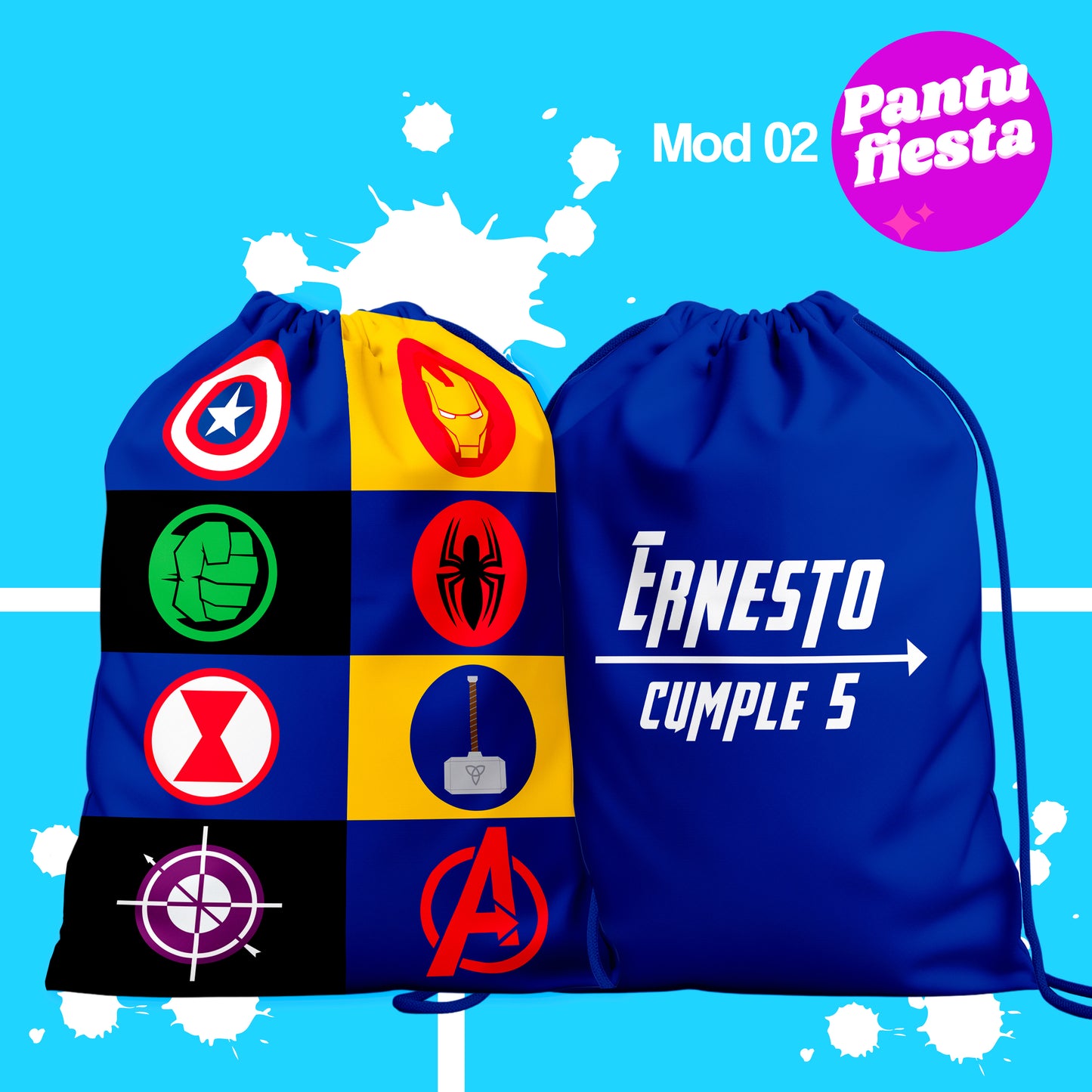 Bolo Dulcero Morralito Avengers