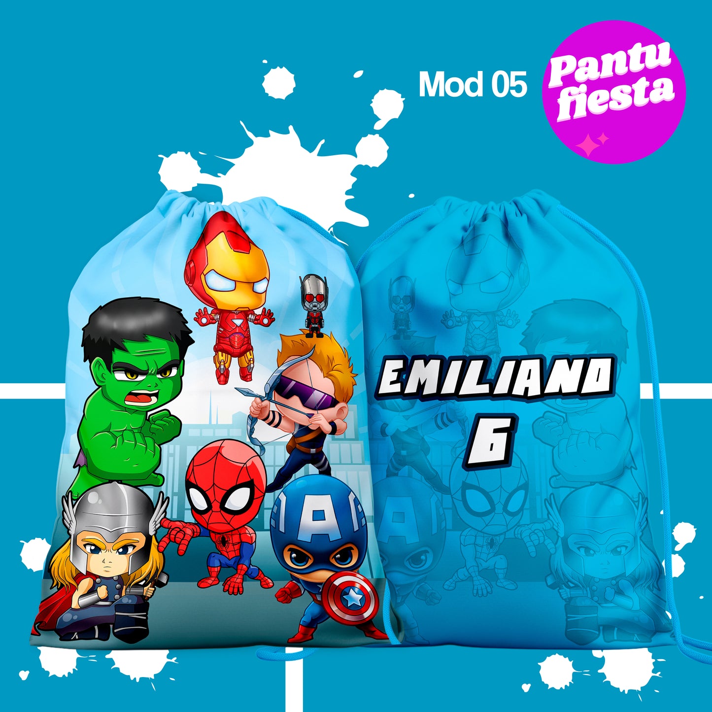 Bolo Dulcero Morralito Avengers