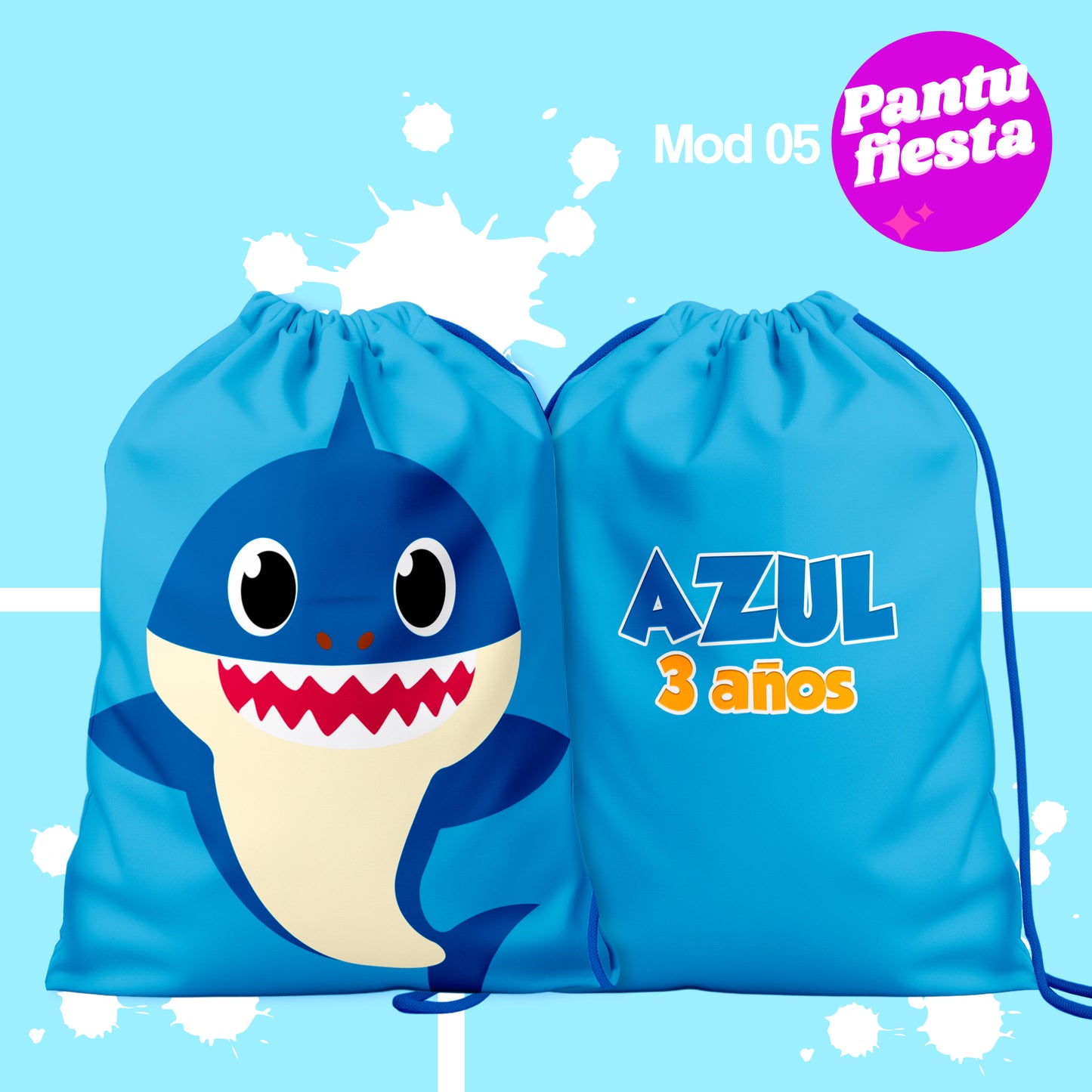 Bolo Dulcero Morralito Baby Shark