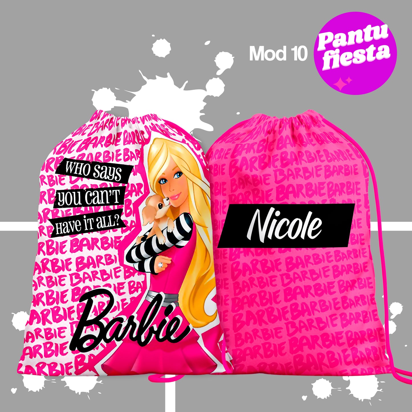 Bolo Dulcero Morralito Barbie