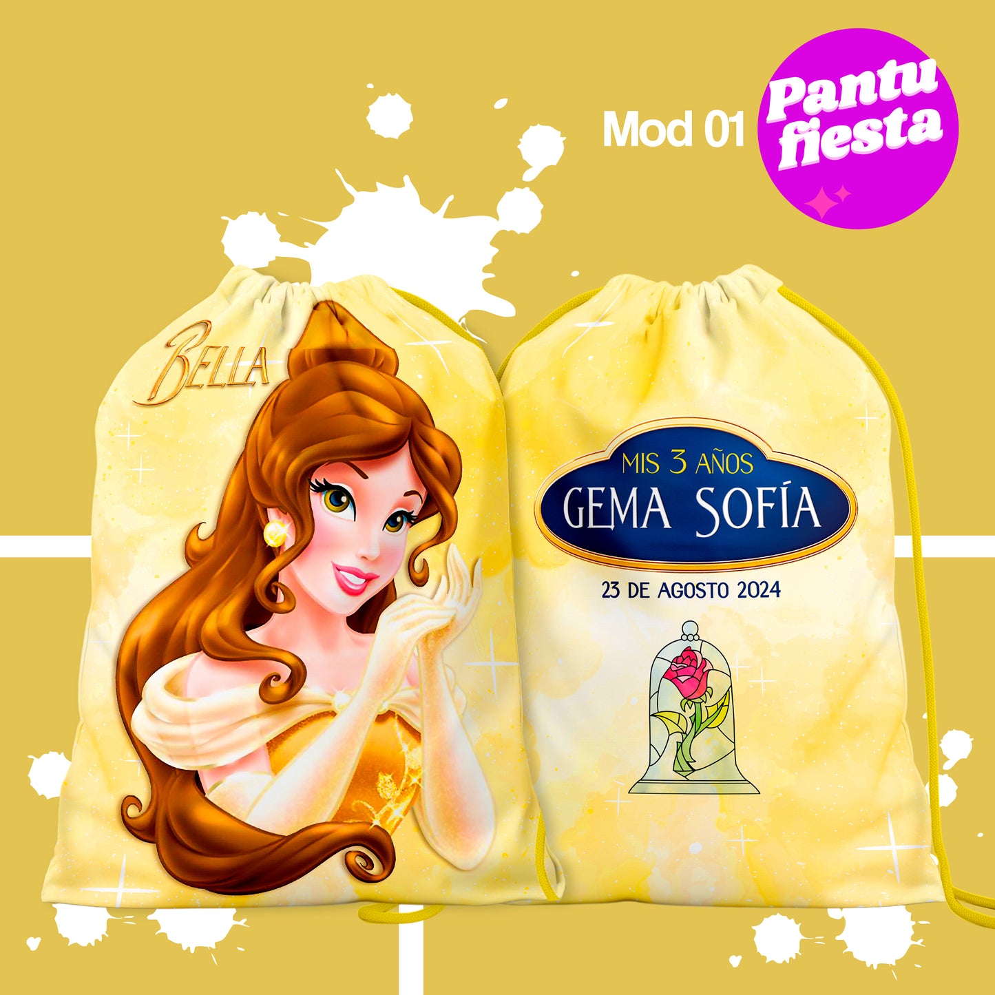 Bolo Dulcero Morralito La Bella y La Bestia