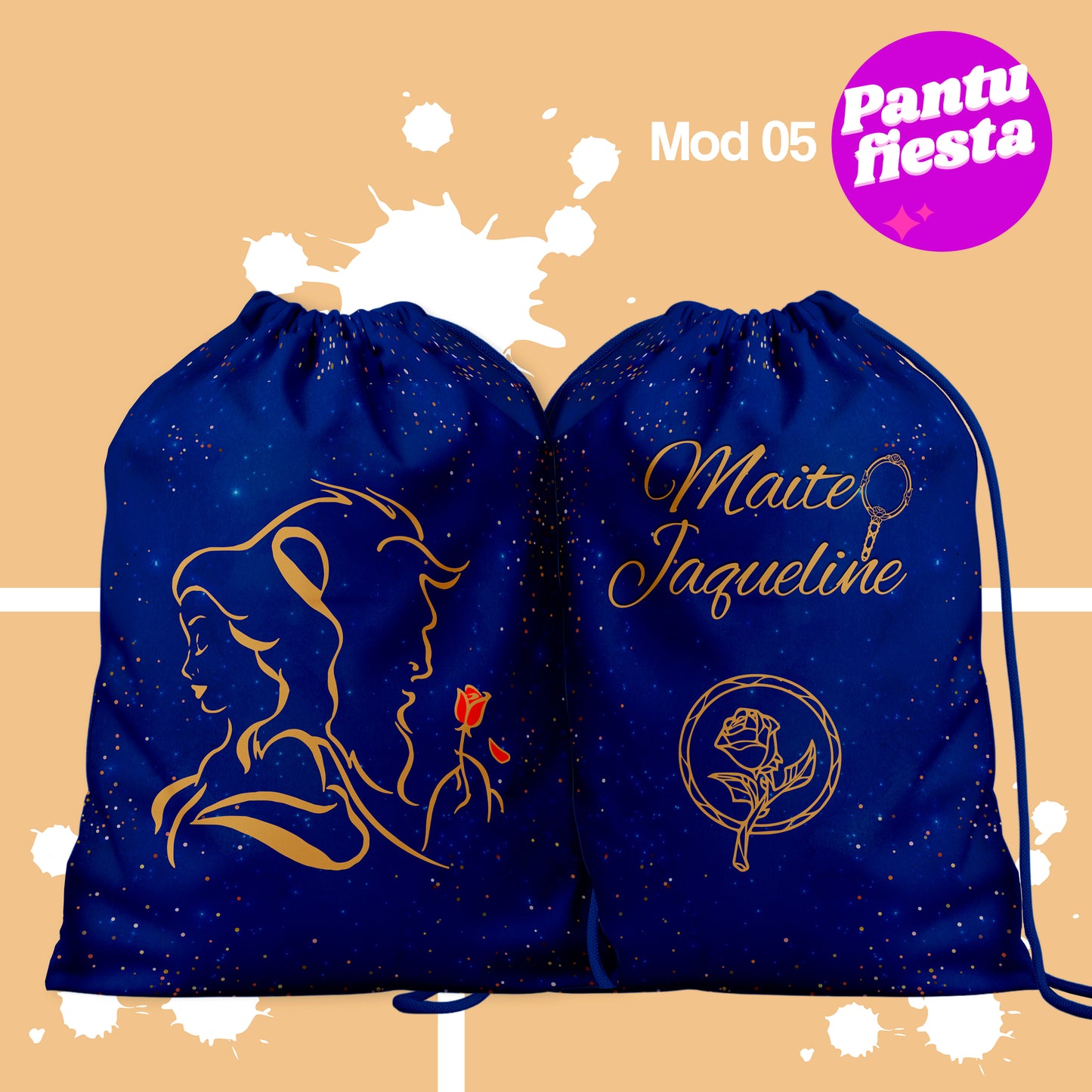 Bolo Dulcero Morralito La Bella y La Bestia