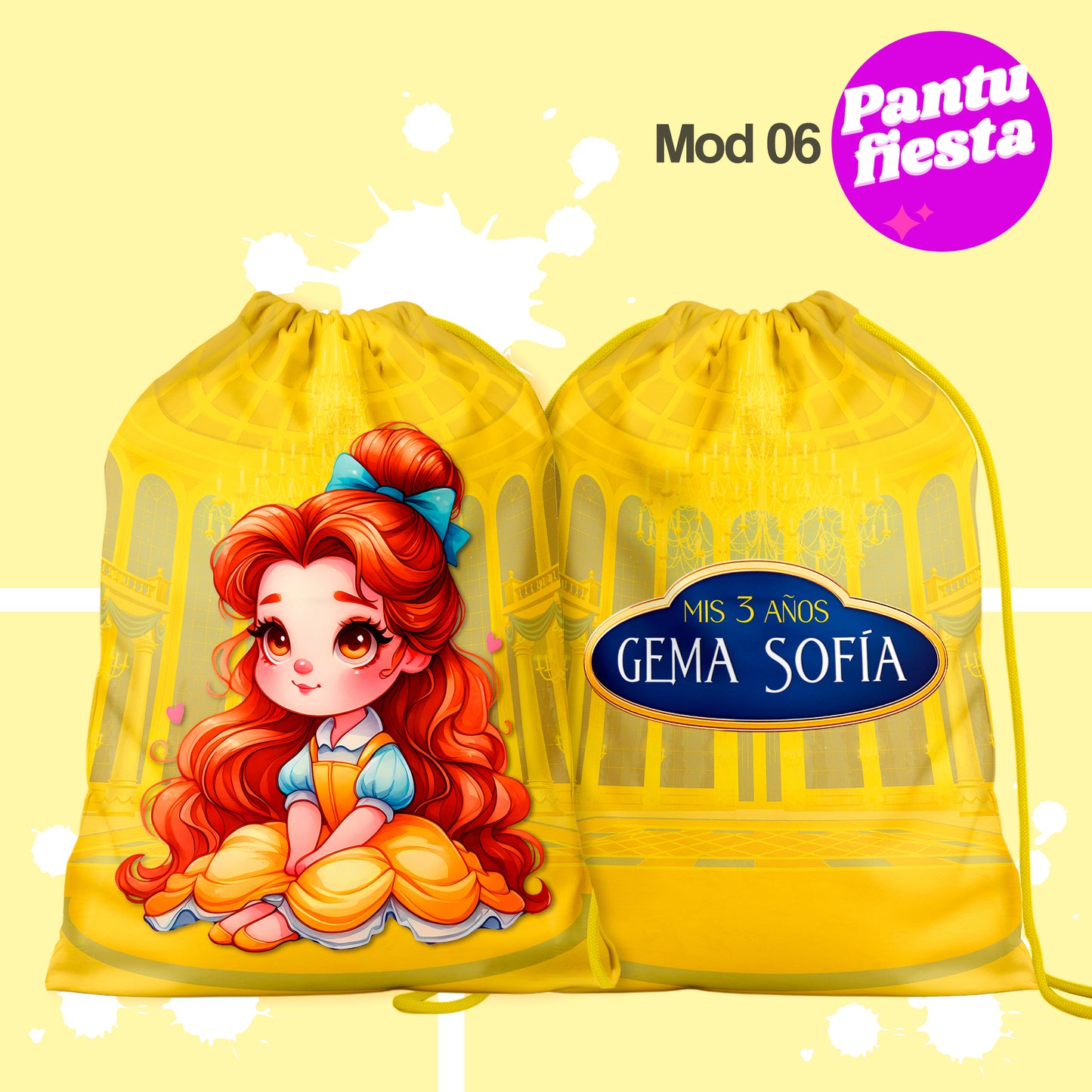 Bolo Dulcero Morralito La Bella y La Bestia