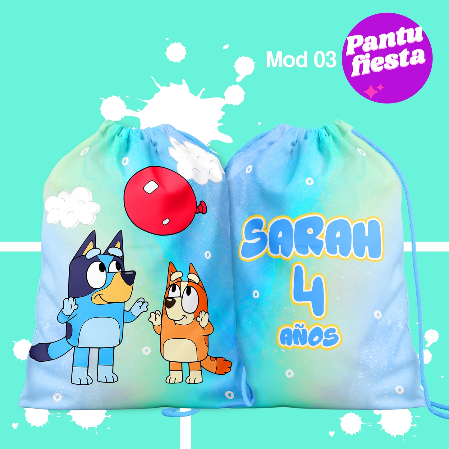 Bolo Dulcero Morralito Dulcero Bluey