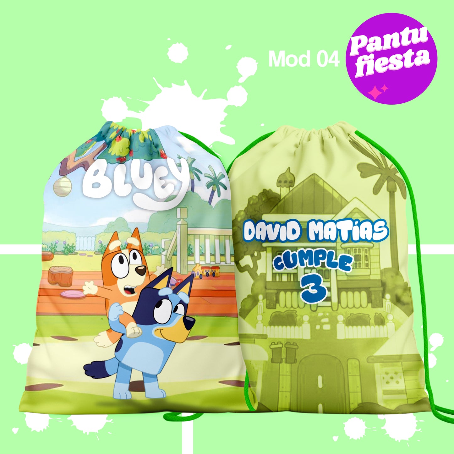 Bolo Dulcero Morralito Dulcero Bluey