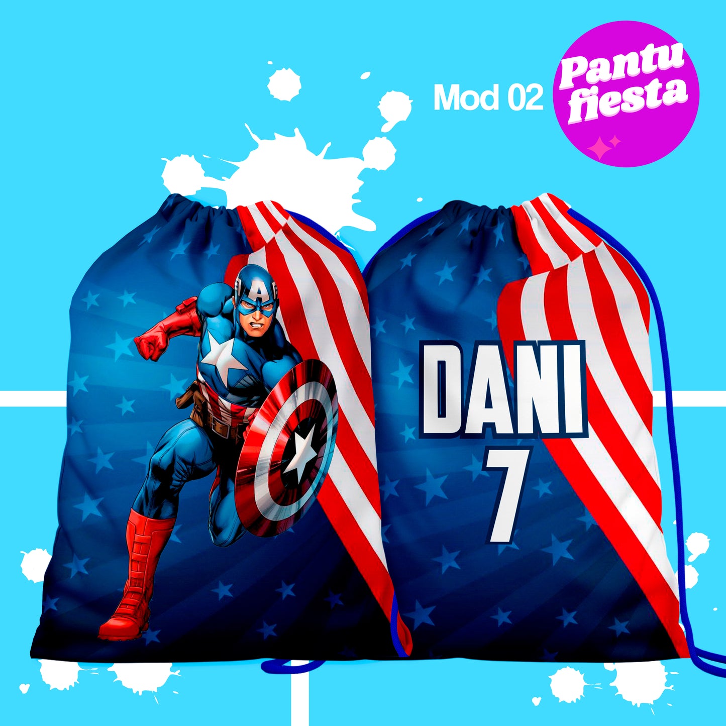 Bolo Dulcero Morralito Capitan America