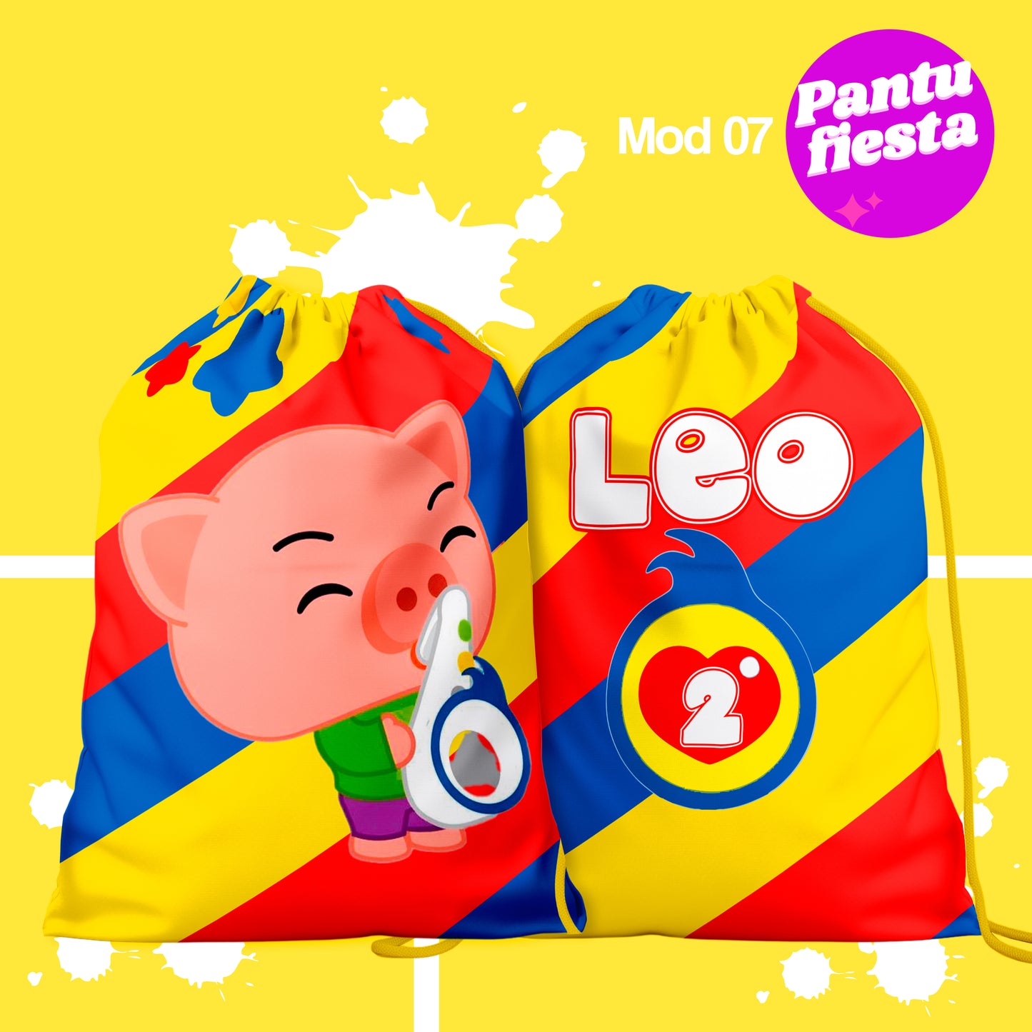 Bolo Dulcero Morralito Cerdito Enojon