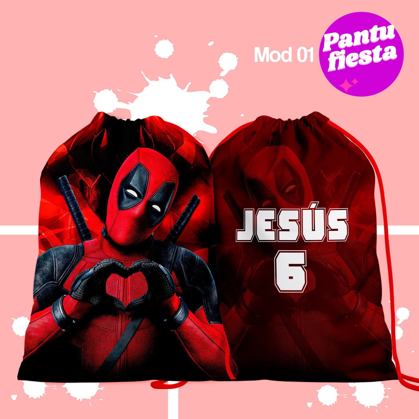 Bolo Dulcero Morralito Deadpool