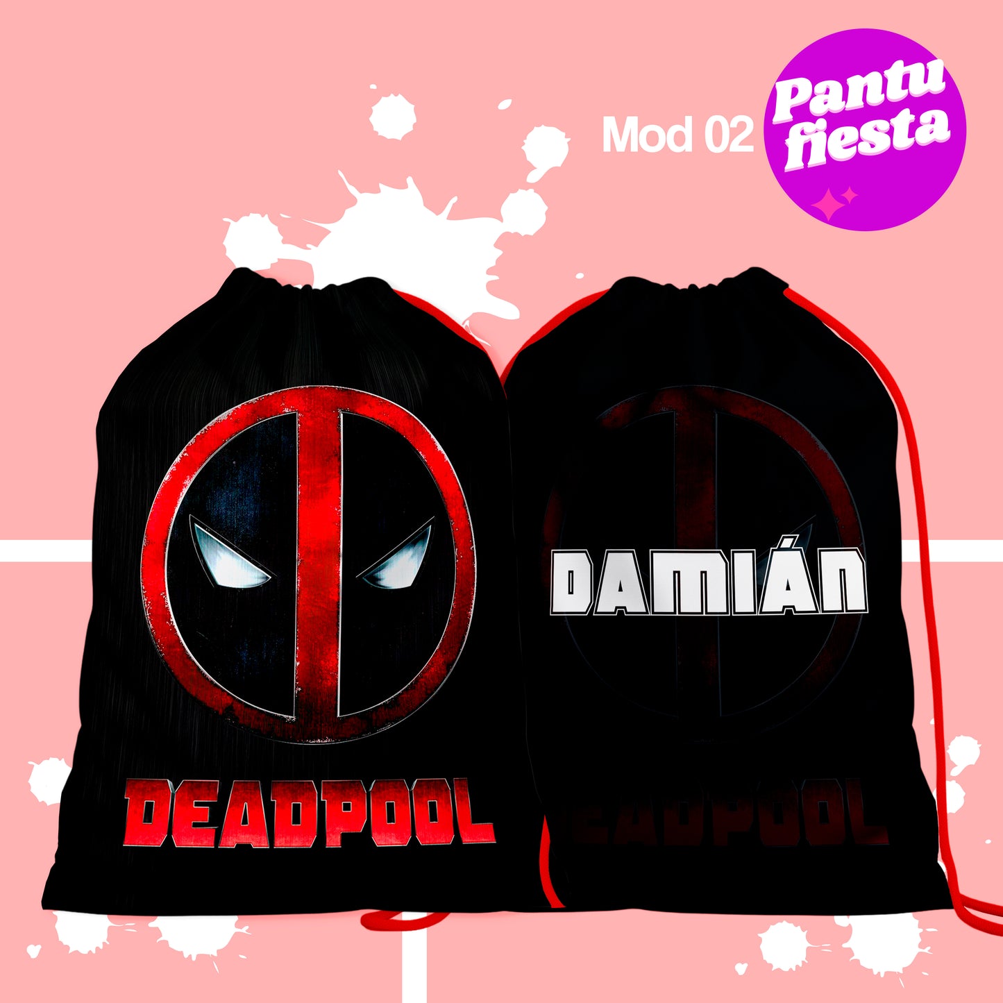 Bolo Dulcero Morralito Deadpool