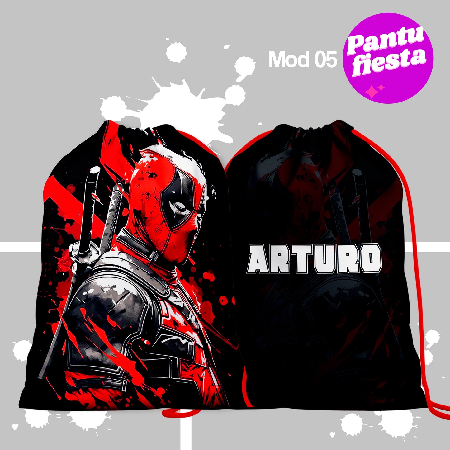 Bolo Dulcero Morralito Deadpool