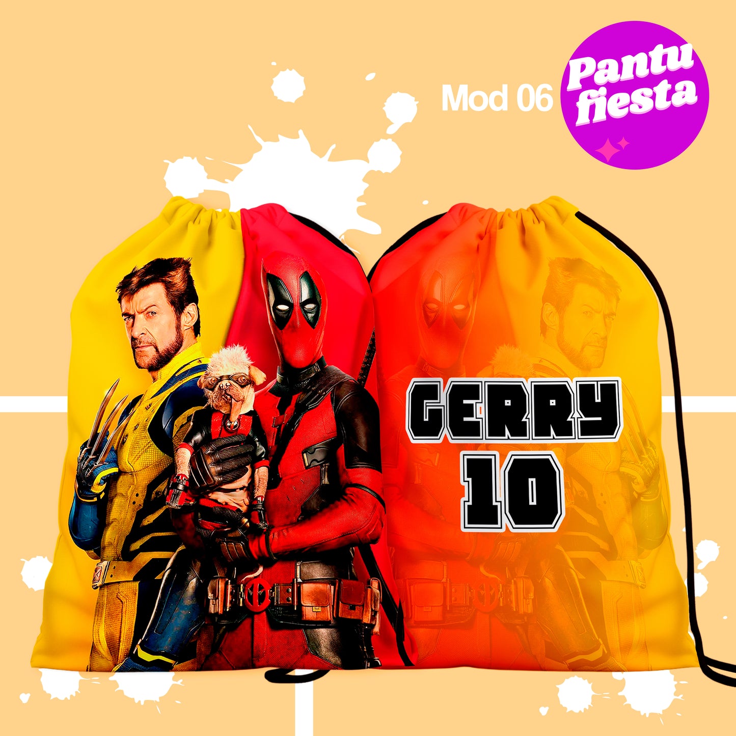 Bolo Dulcero Morralito Deadpool