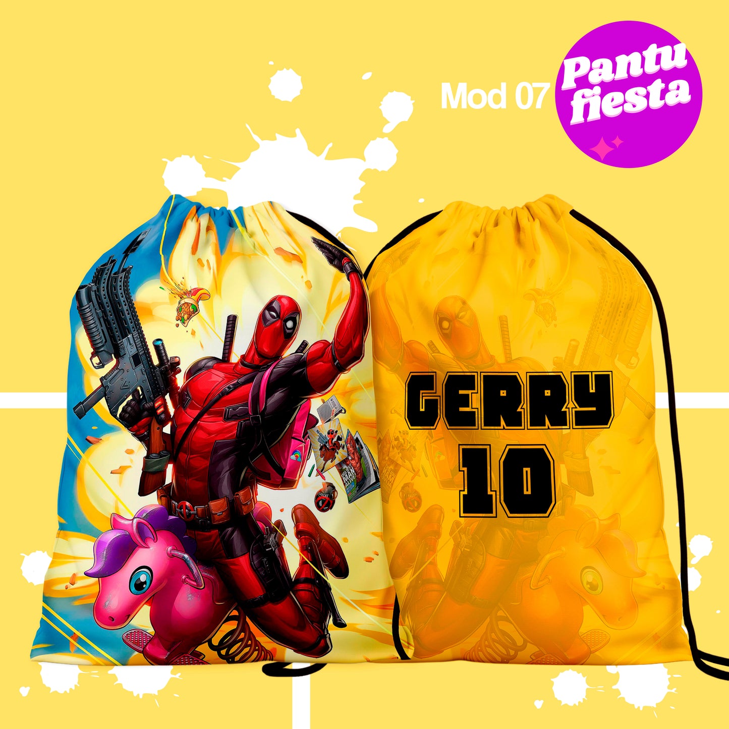 Bolo Dulcero Morralito Deadpool