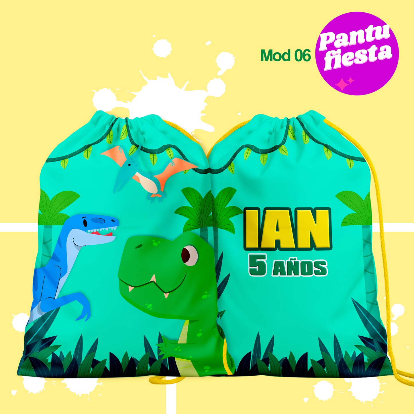 Bolo Dulcero Morralito Dinosaurios