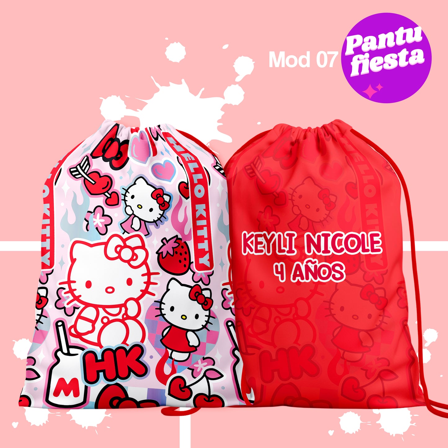 Bolo Dulcero Morralito Dulcero Hello Kitty