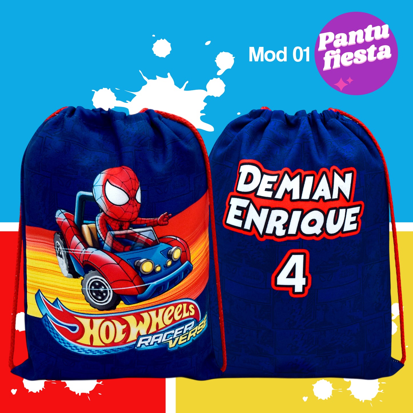 Bolo Dulcero Morralito Dulcero Hot Wheels
