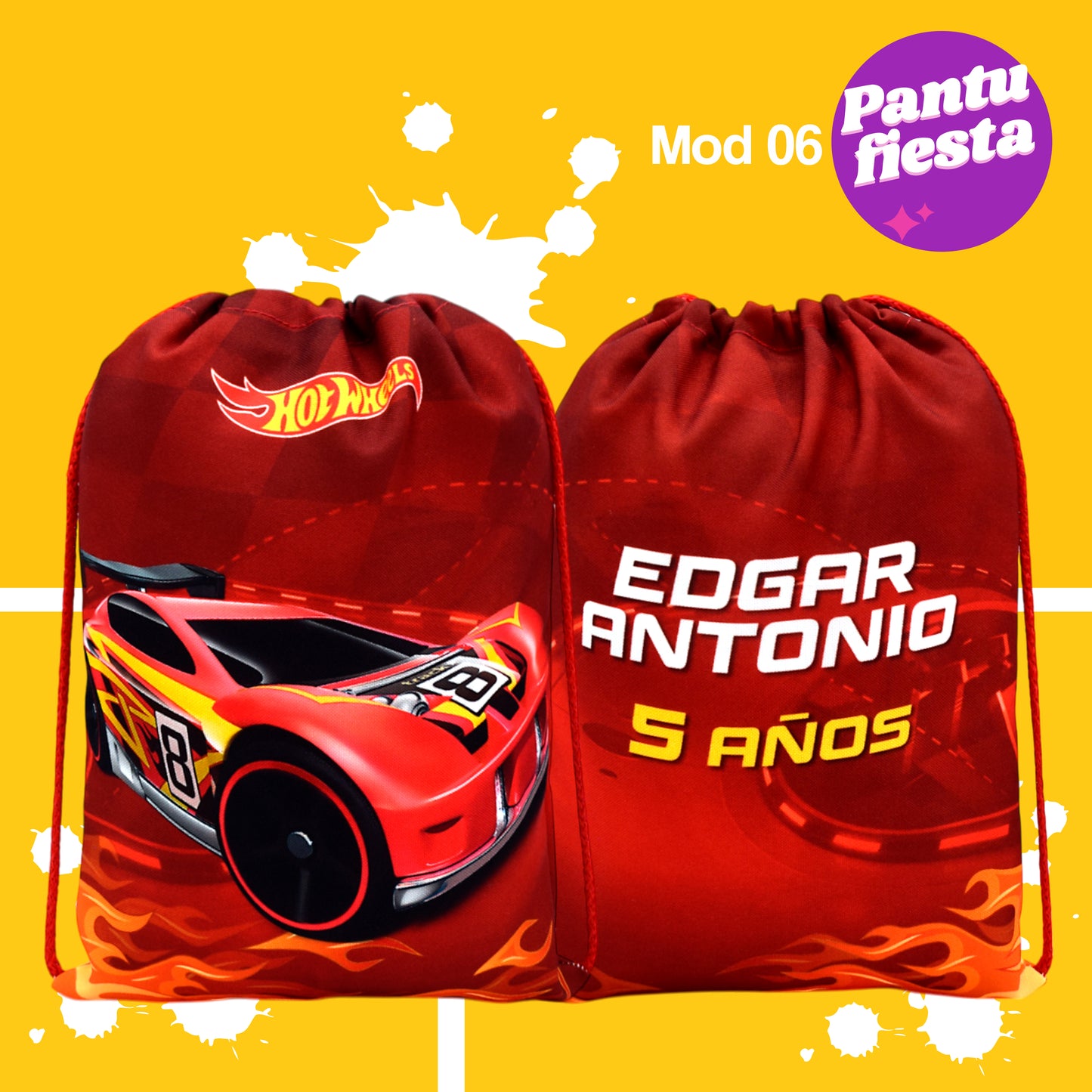 Bolo Dulcero Morralito Dulcero Hot Wheels