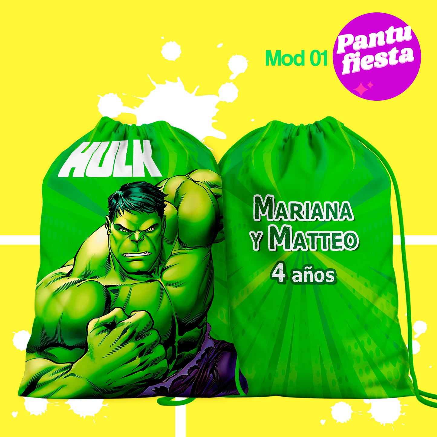 Bolo Dulcero Morralito Hulk