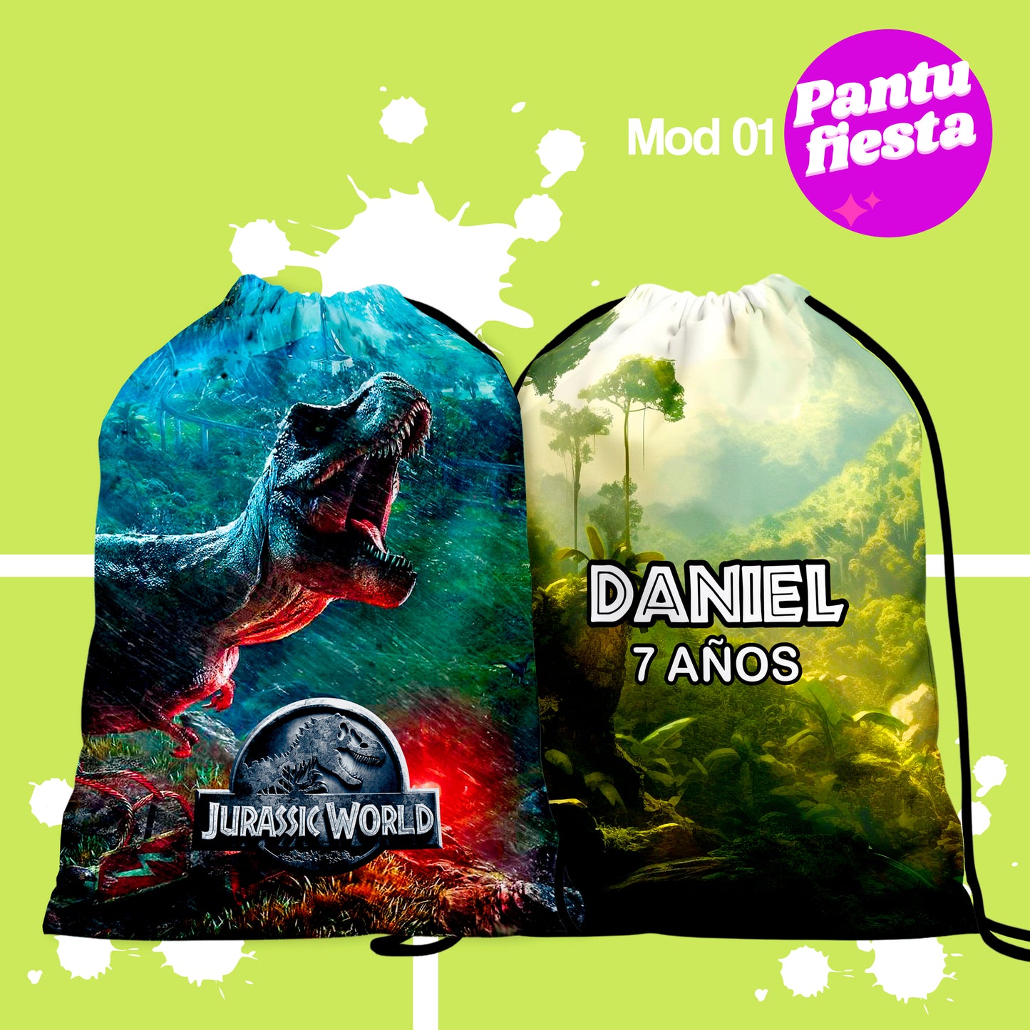 Bolo Dulcero Morralito Jurasic World
