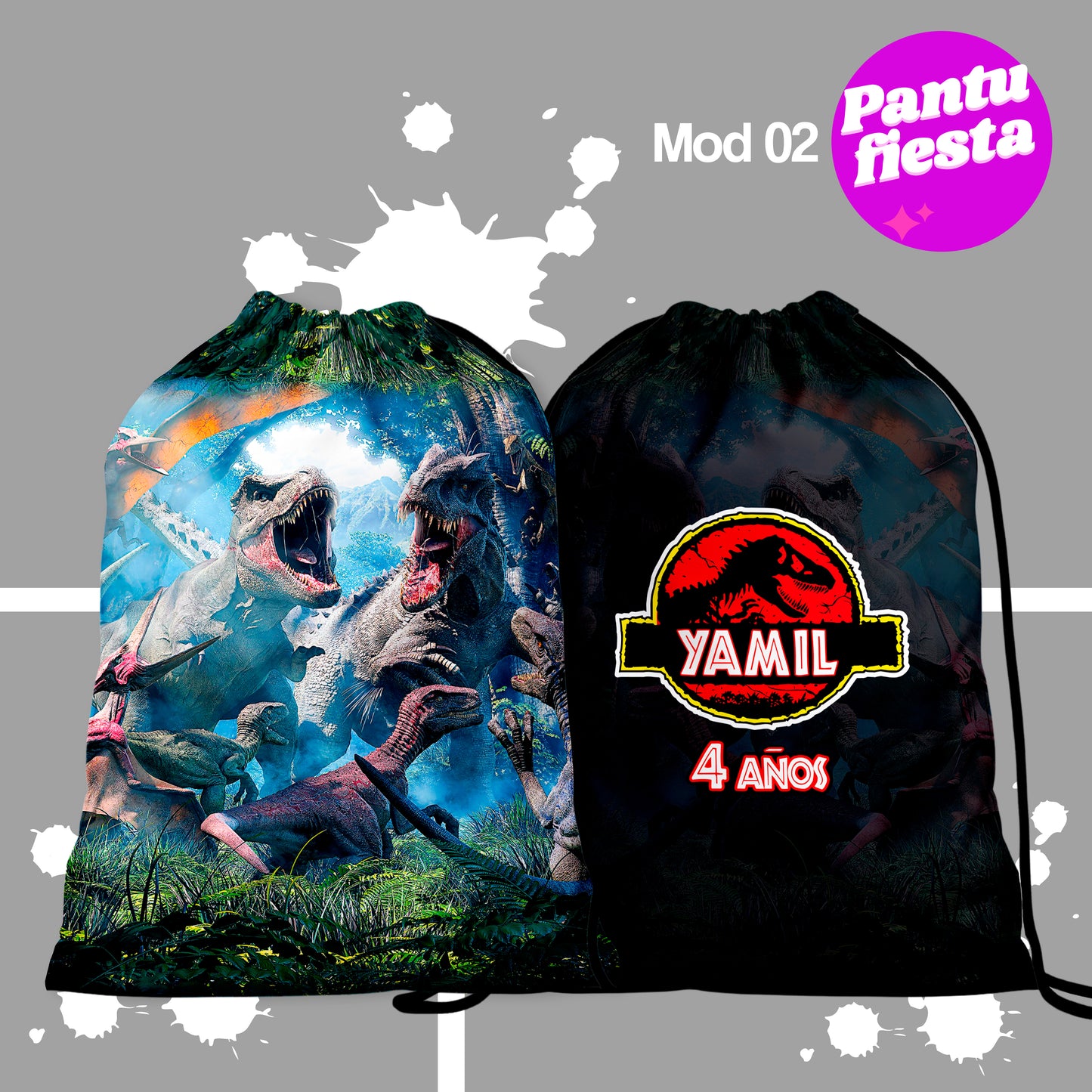 Bolo Dulcero Morralito Jurasic World
