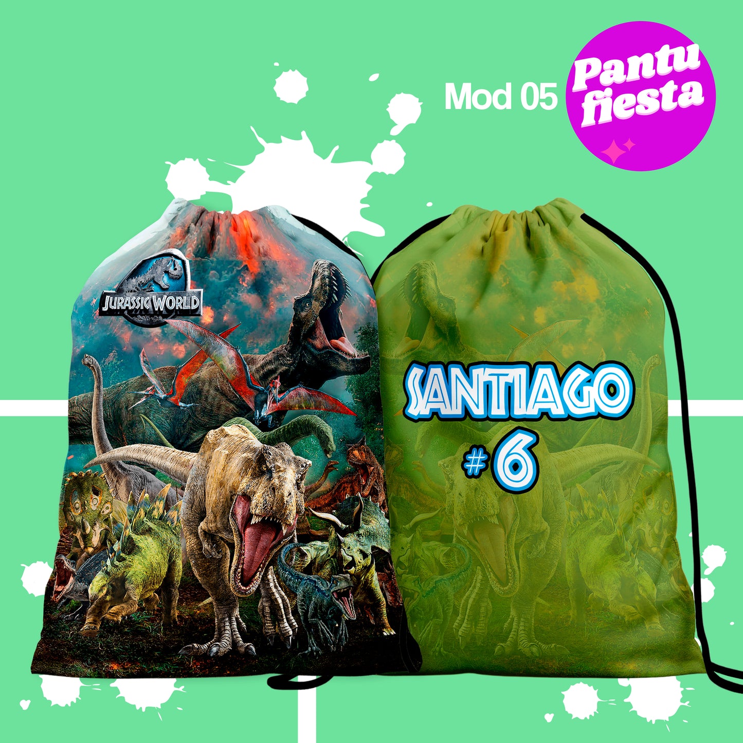 Bolo Dulcero Morralito Jurasic World