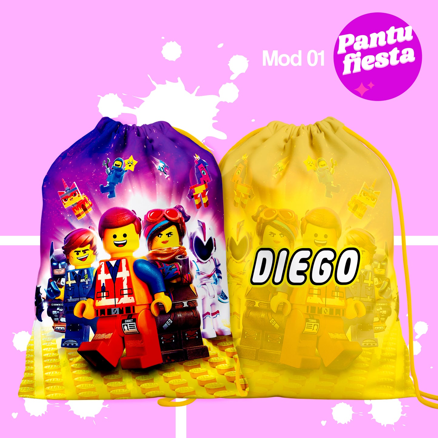 Bolo Dulcero Morralito Lego