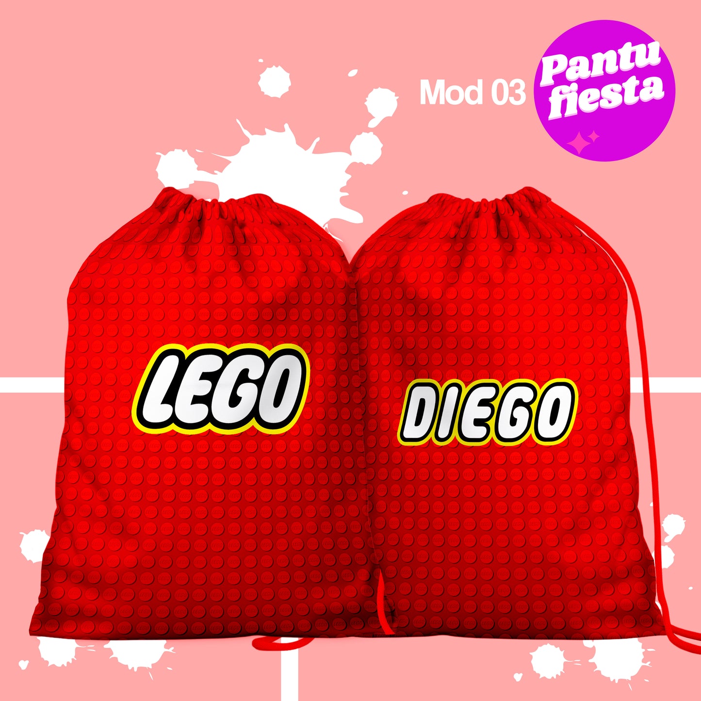 Bolo Dulcero Morralito Lego