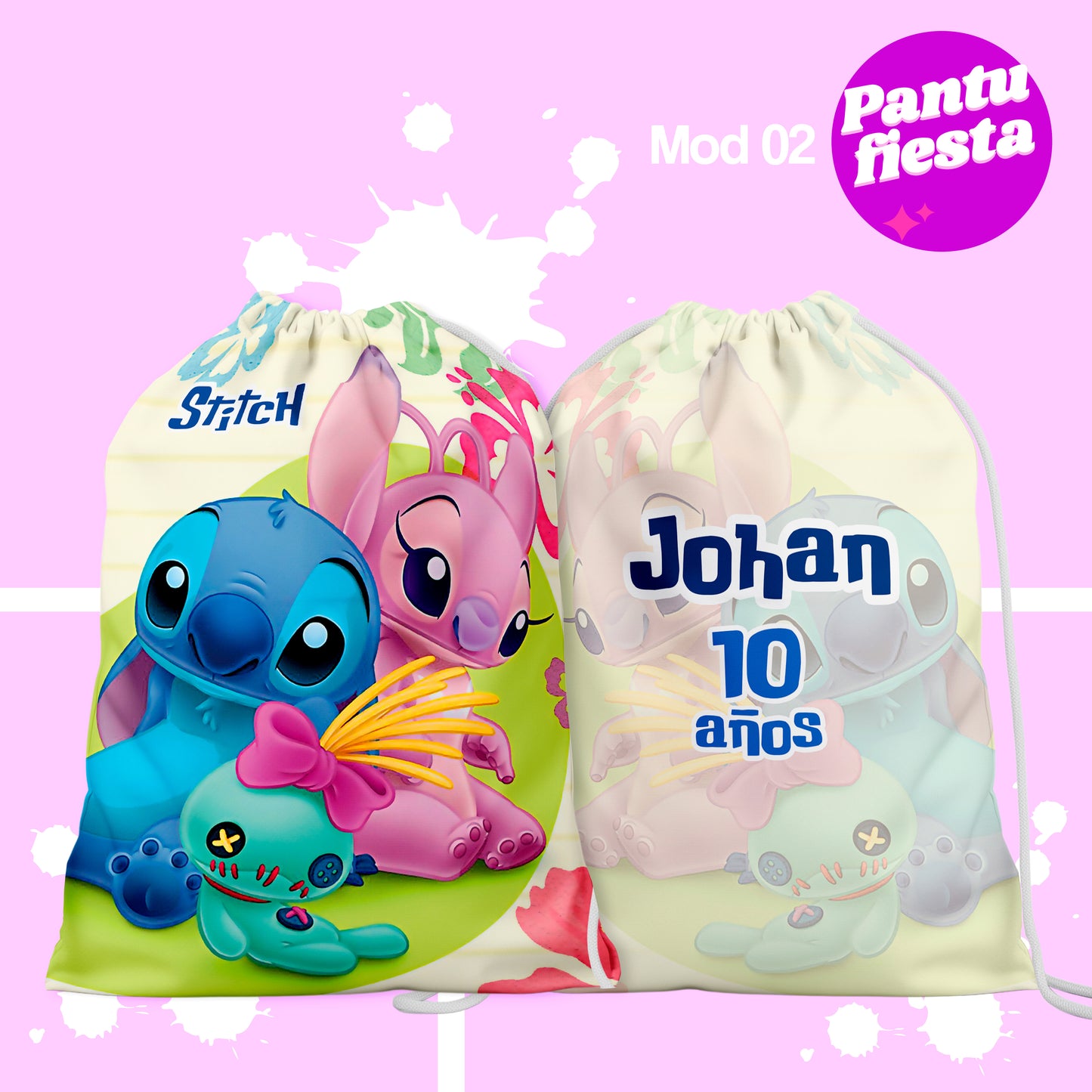 Bolo Dulcero Morralito Lilo y Stitch