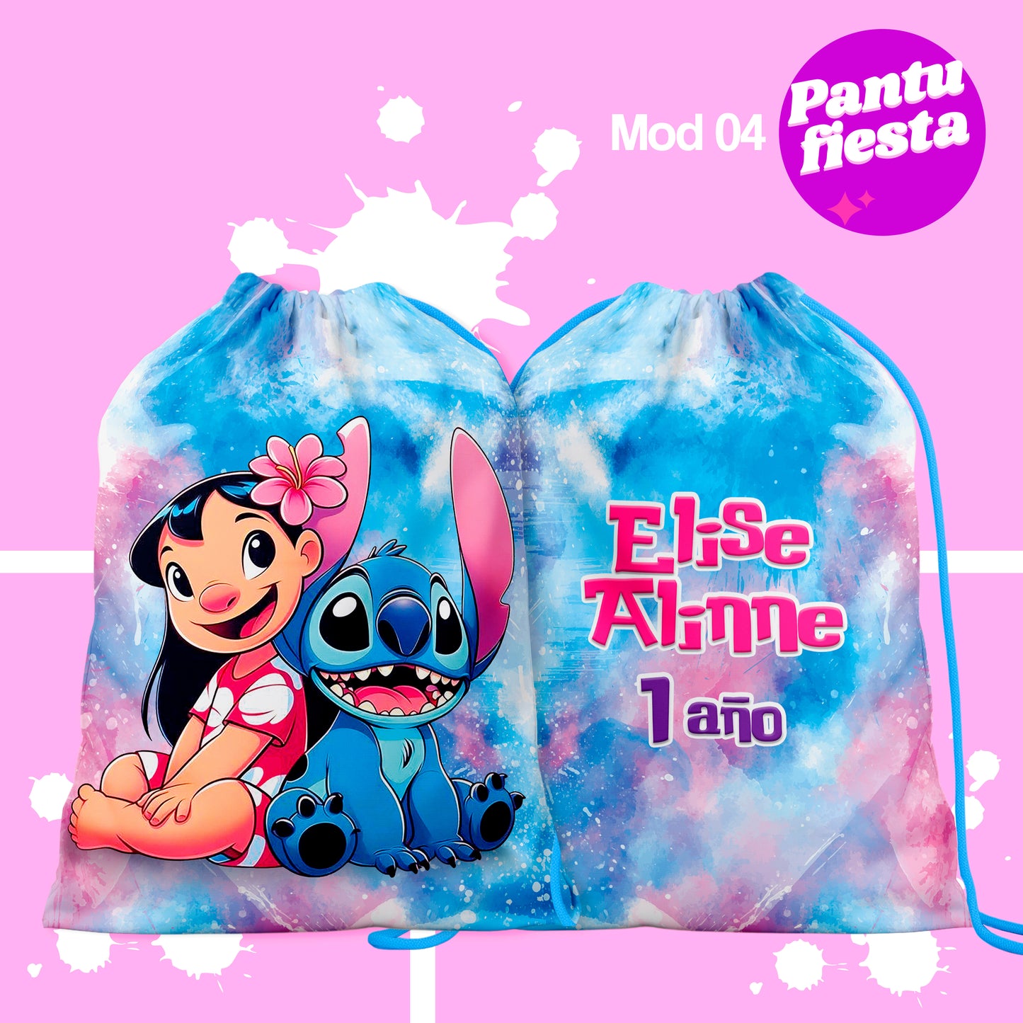 Bolo Dulcero Morralito Lilo y Stitch