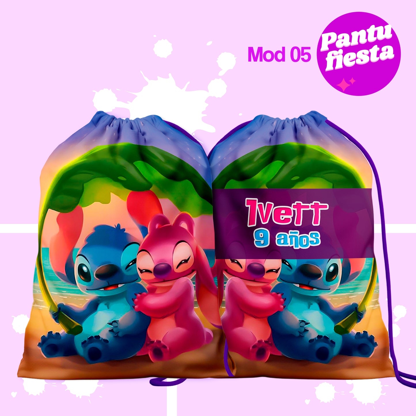 Bolo Dulcero Morralito Lilo y Stitch
