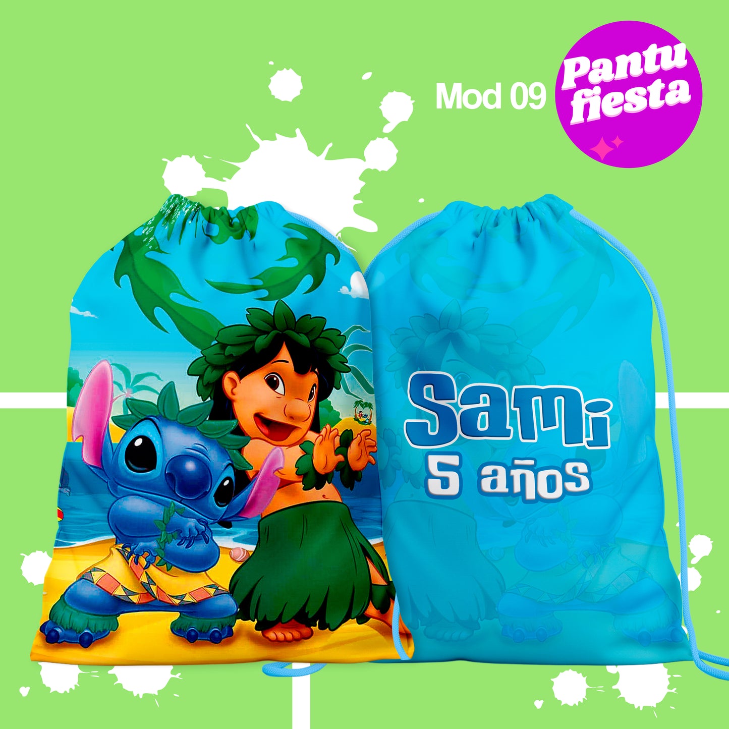 Bolo Dulcero Morralito Lilo y Stitch