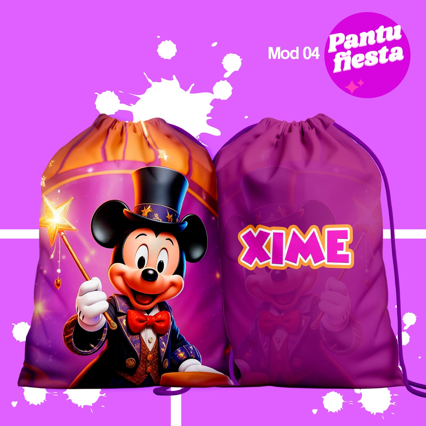 Bolo Dulcero Morralito Mickey Mago