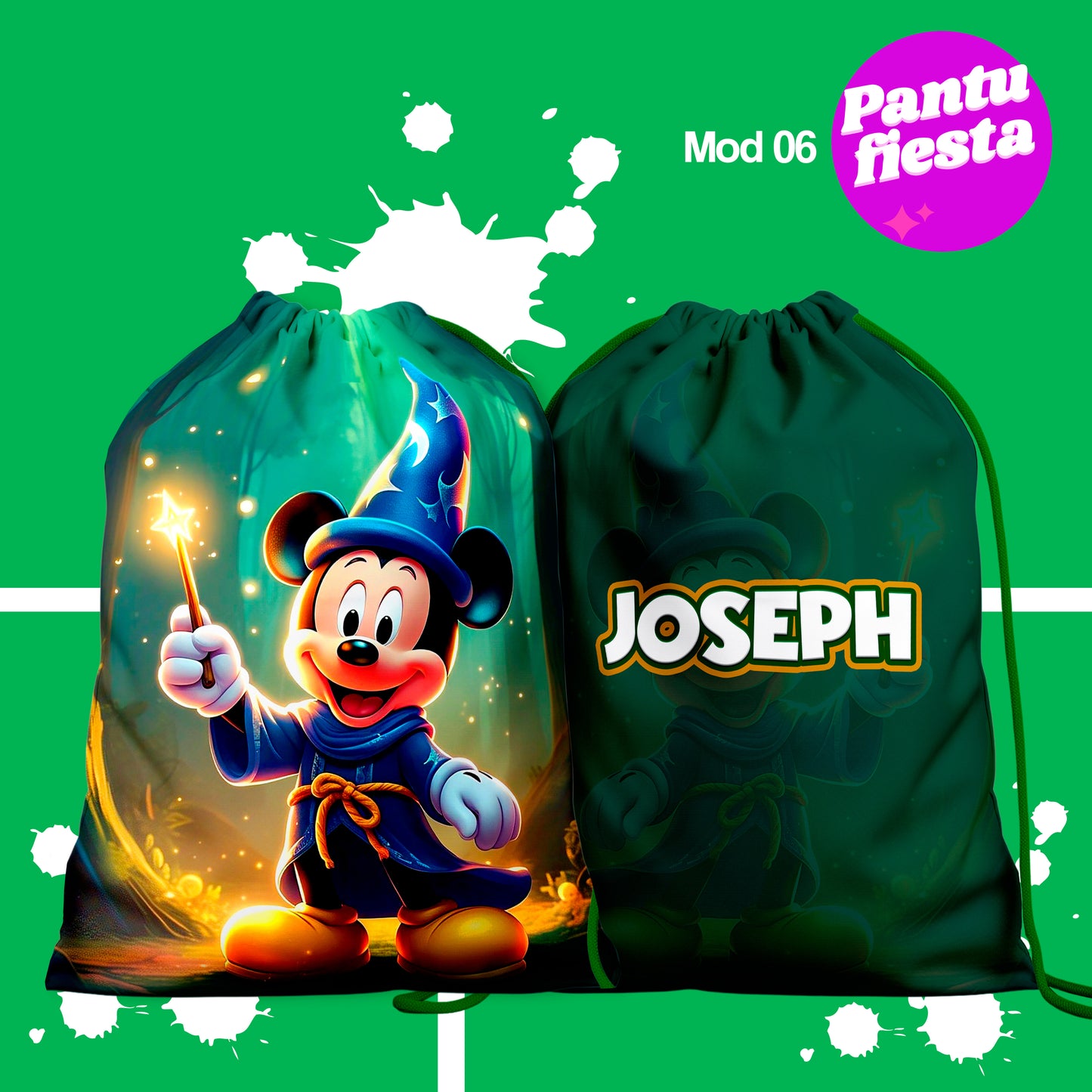 Bolo Dulcero Morralito Mickey Mago