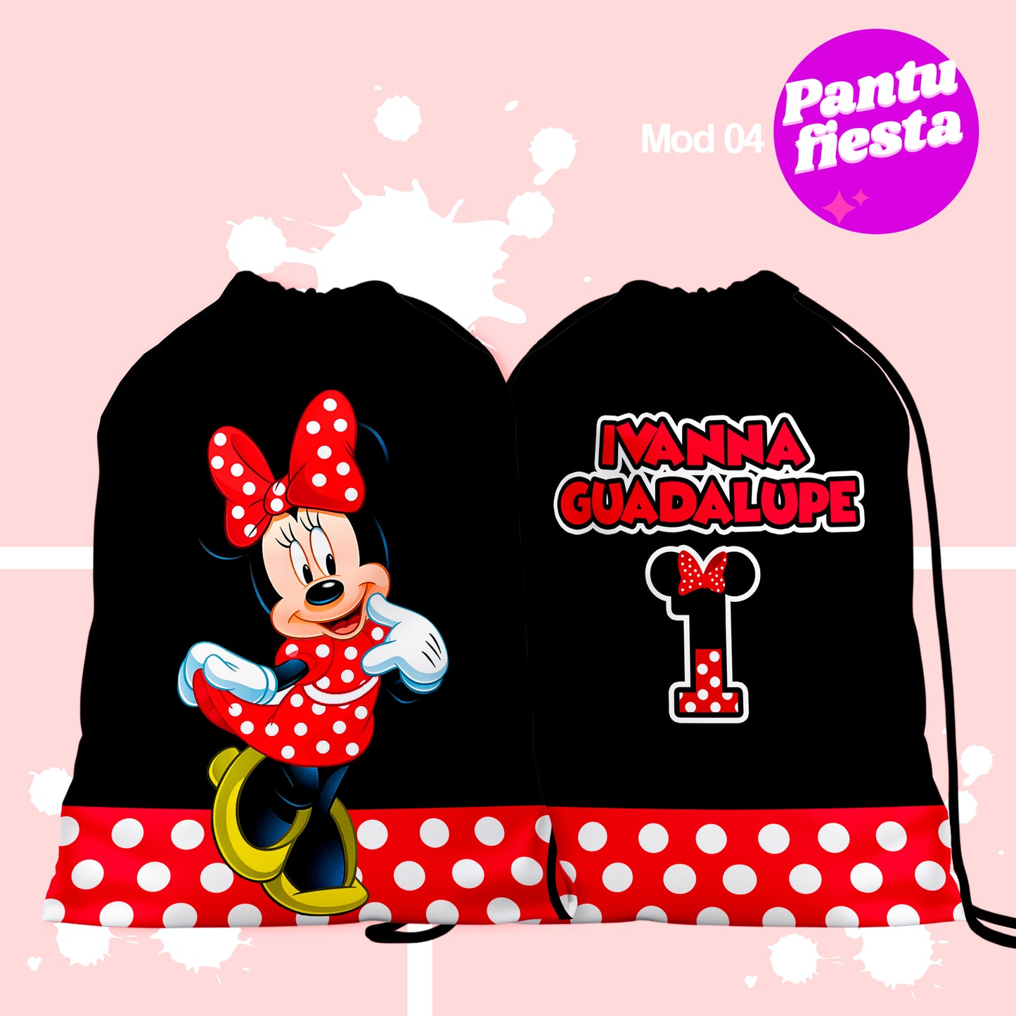 Bolo Dulcero Morralito Mickey Minnie Amigos