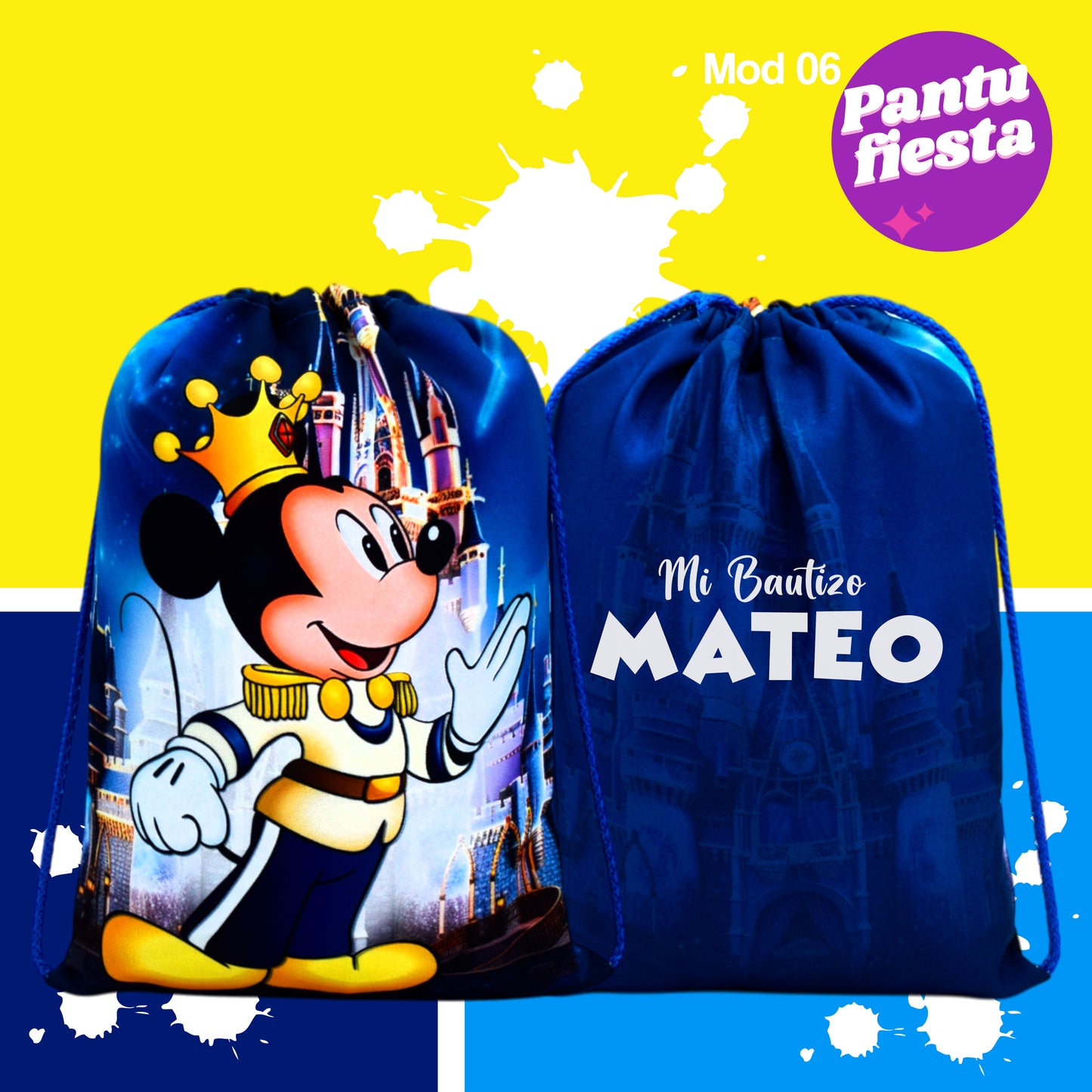 Bolo Dulcero Morralito Mickey Rey