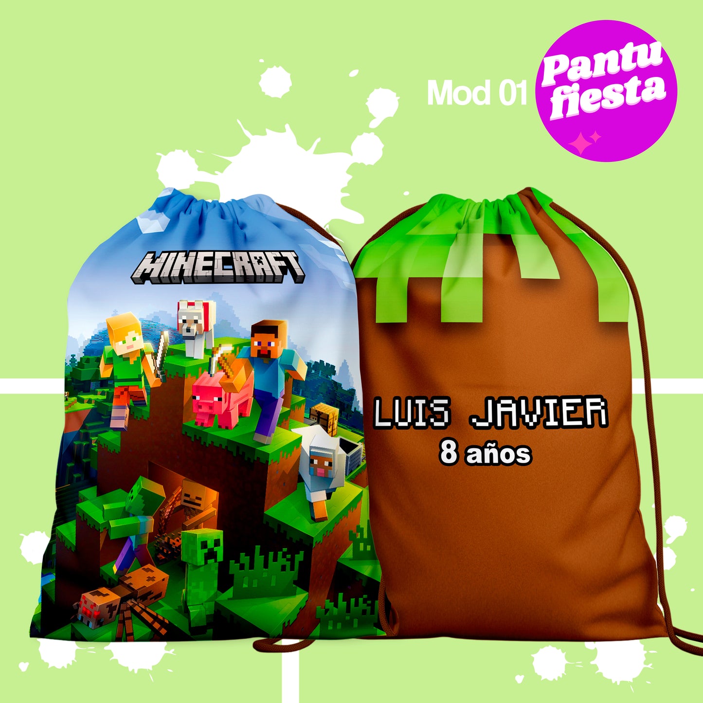 Bolo Dulcero Morralito Minecraft