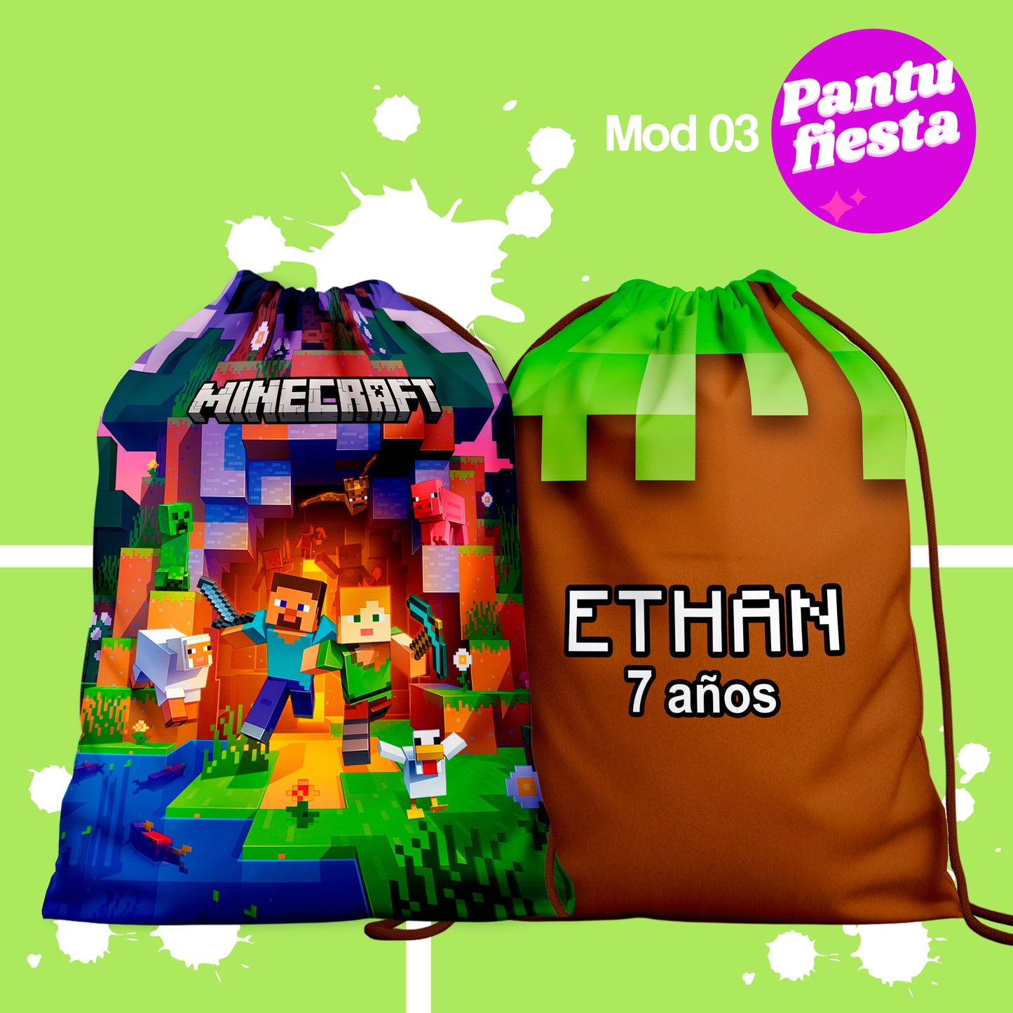 Bolo Dulcero Morralito Minecraft