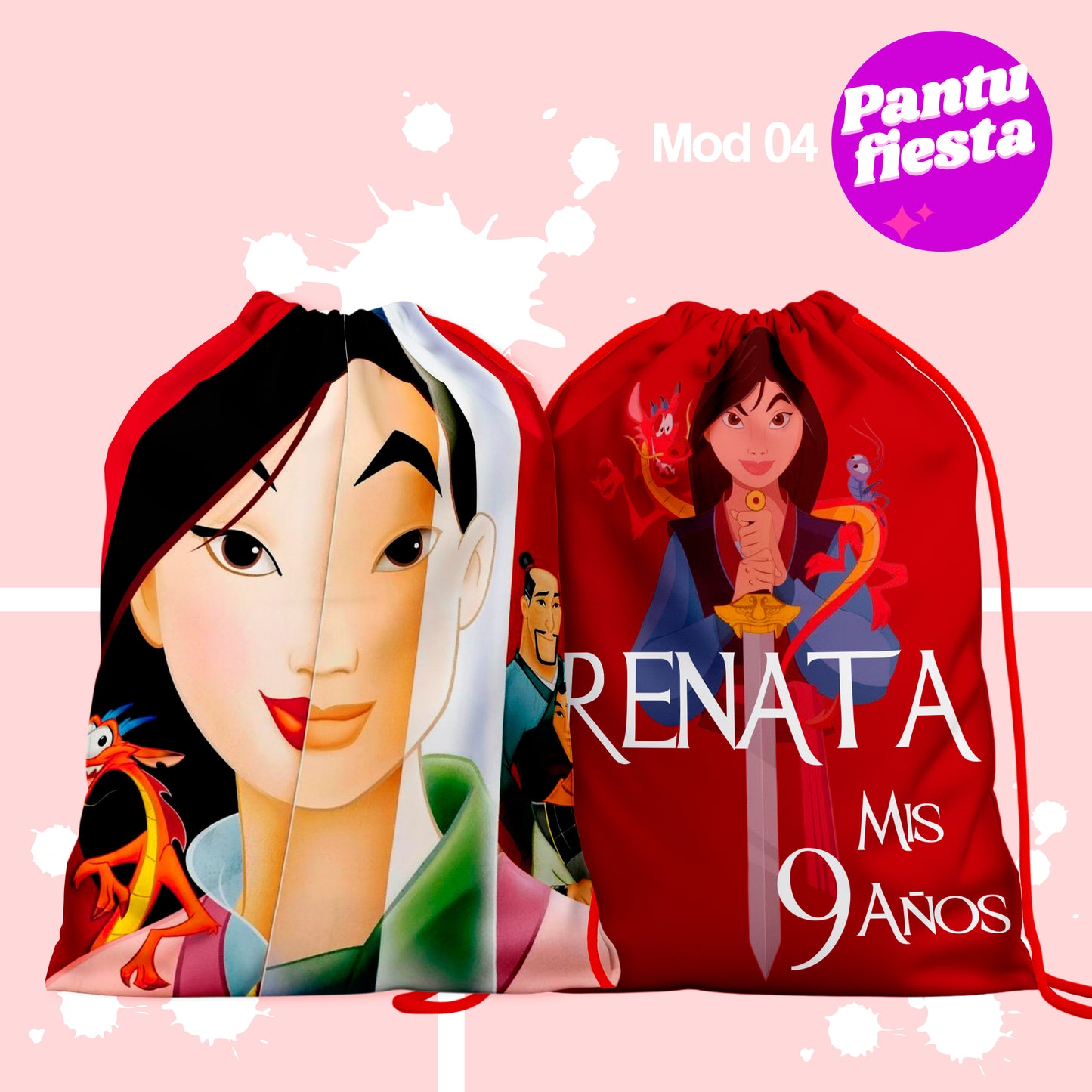Bolo Dulcero Morralito Mulan