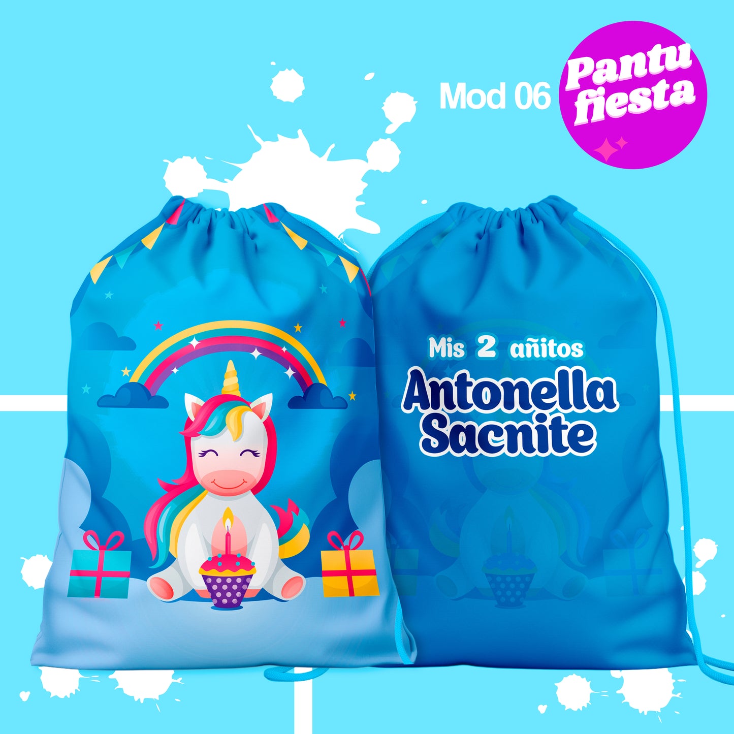 Bolo Dulcero Morralito Unicornio