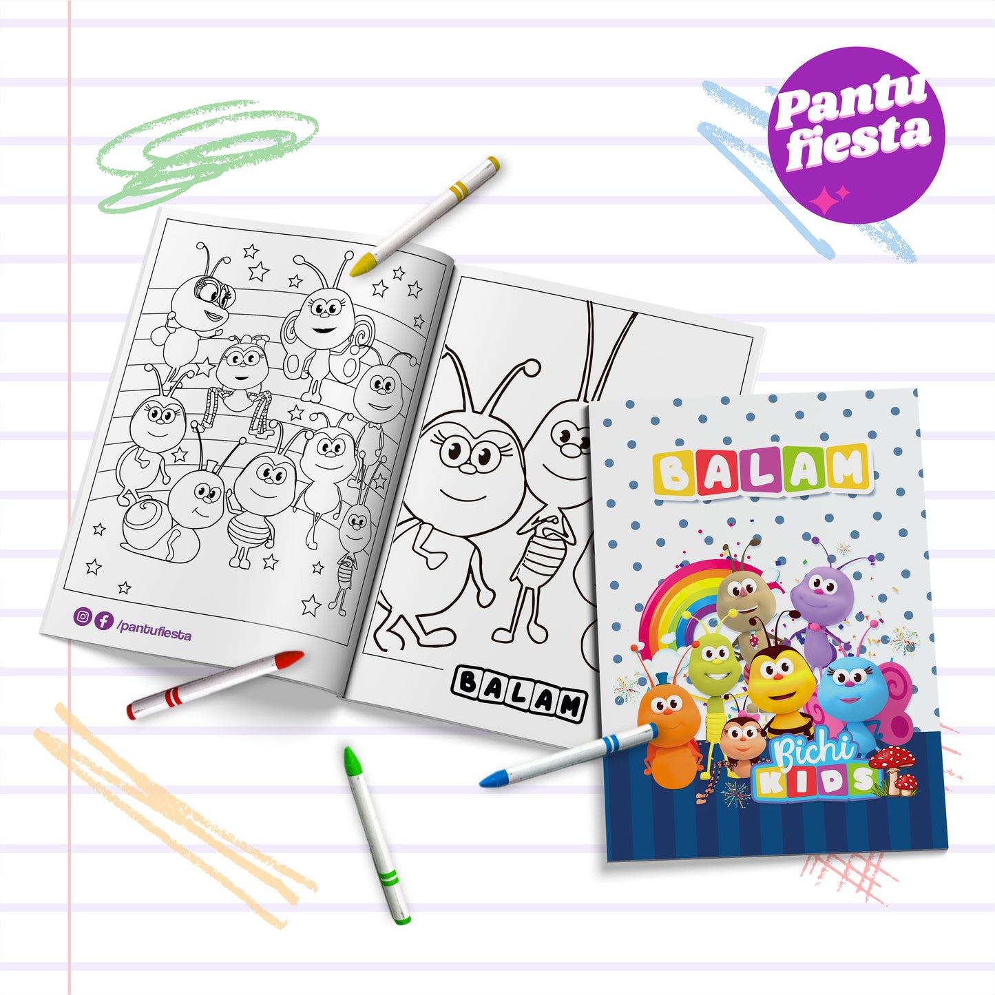 Librito para colorear Bichikids