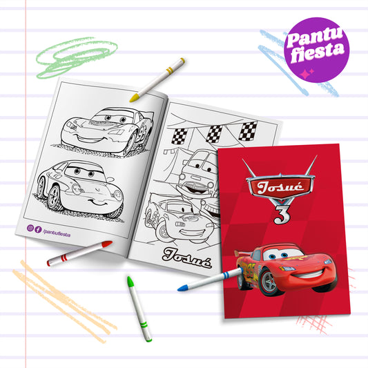 Librito para colorear Cars