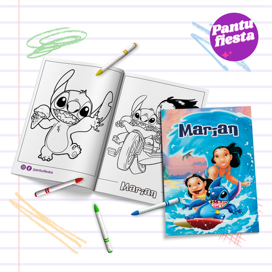 Librito para colorear Lilo y Stitch