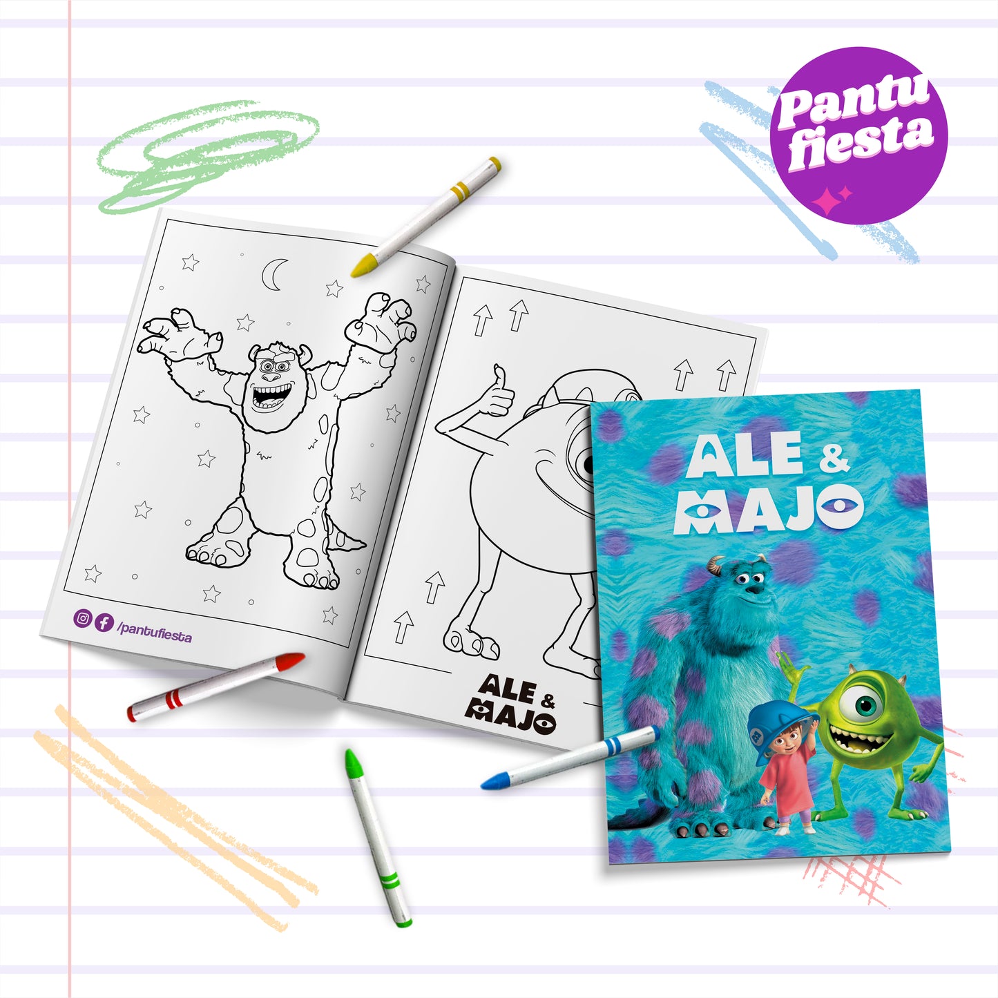 Librito para colorear Monster Inc
