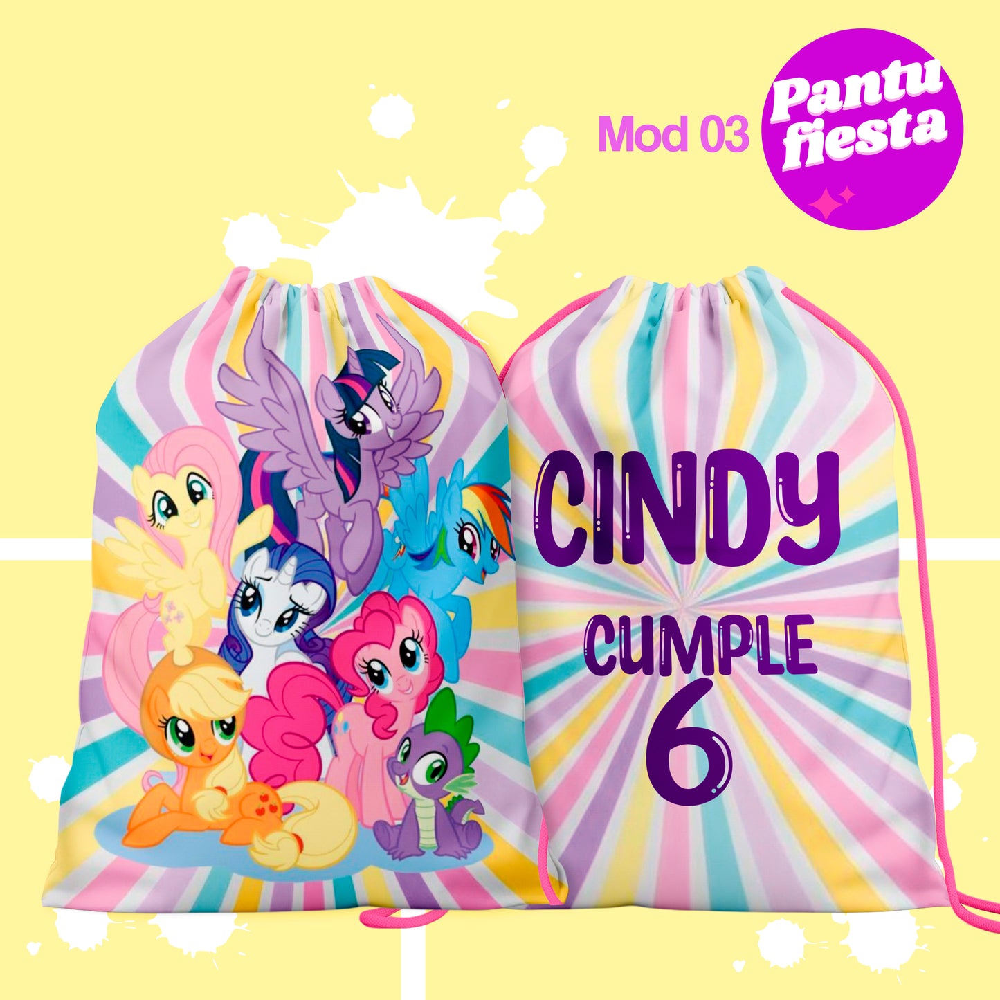 Bolo Dulcero Morralito My Little Pony