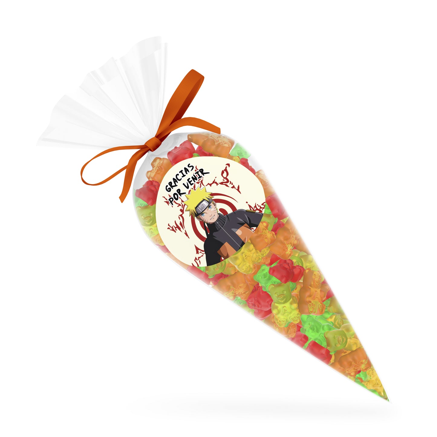 120 Stickers Etiquetas Naruto Papel 7cm