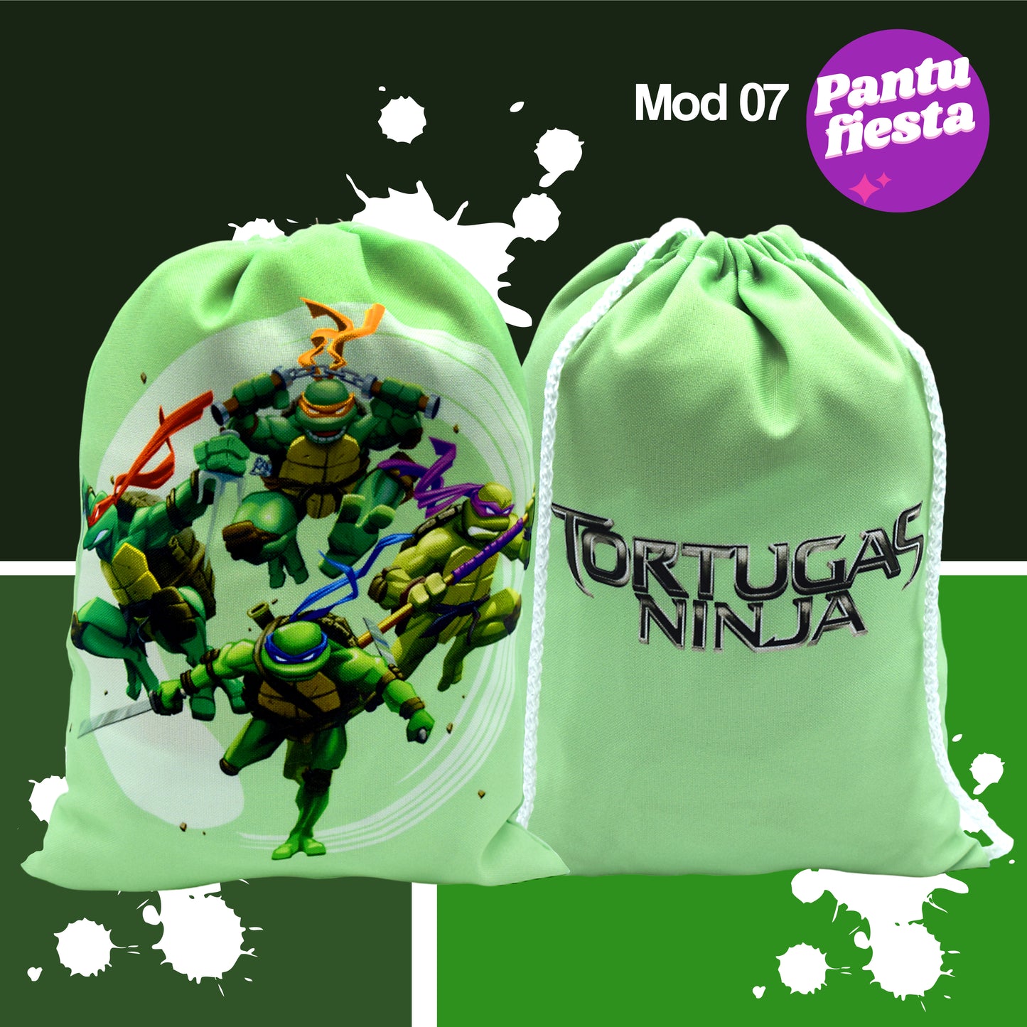 Bolo Dulcero Morralito Tortugas Ninja