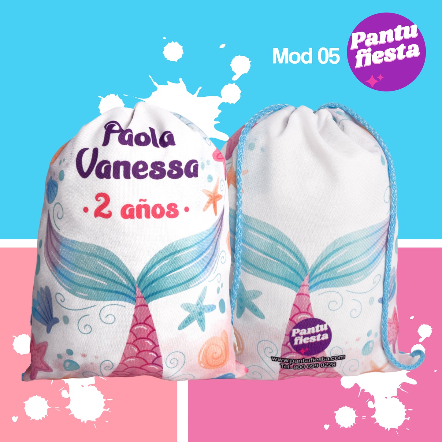 Bolo Dulcero Morralito Sirena Pirata